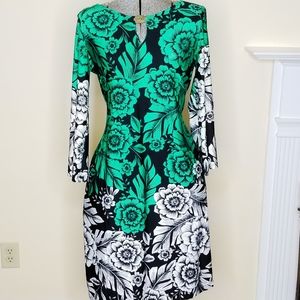 Sunny Leigh - Small - Green, white floral dress